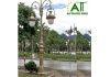Trụ Đèn Chiếu Sáng Trang Trí Công Viên Đế Gang Sư Tử