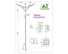 Trụ Đèn Chiếu Sáng Cao Áp Mạ Nhúng Kẽm Nóng 5m 7m 9m