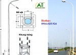 Trụ Đèn Cao Áp Chiếu Sáng Đường Phố Tại Phú Thọ
