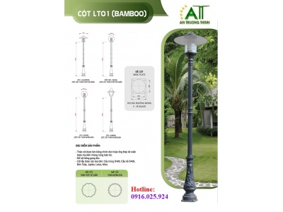 Cột Đèn Chiếu Sáng Trang Trí Đô Thị Đường Phố Bamboo