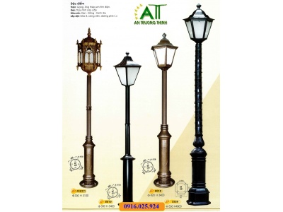 Trụ Đèn Trang Trí Sân Vườn 1 Bóng CTY An Trường Thịnh