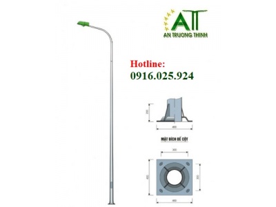 Cột Đèn Côn Tròn Chiếu Sáng Cao Áp 6m