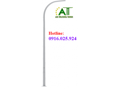 Trụ Đèn Cao Áp Tròn Côn Liền Cần Đơn 8m