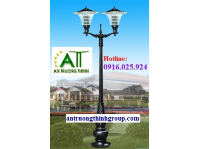 Cột Đèn Đế Gang Chiếu Sáng Trang Trí Sân Vườn