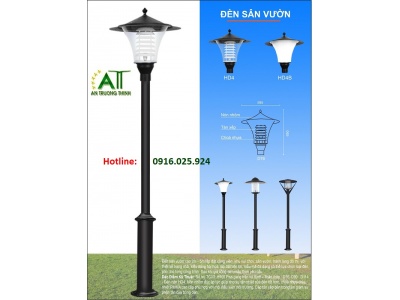 Cột Đèn Sân Vườn Trang Trí 1 Bóng