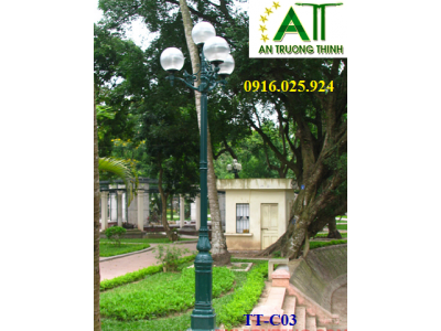 Cột Đèn Đế Gang Trang Trí ATT