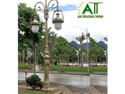 Cột Đèn Chiếu Sáng Đô Thị Đế Gang Sư Tử Đèn Nữ Hoàng