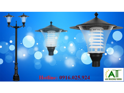 Trụ Đèn Trang Trí Sân Vườn Đế Nhôm 2 Bóng ATT 03