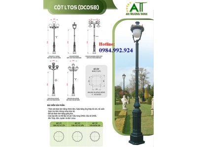 Cột Đèn Chiếu Sáng Đô Thị Đế Gang DC-05B