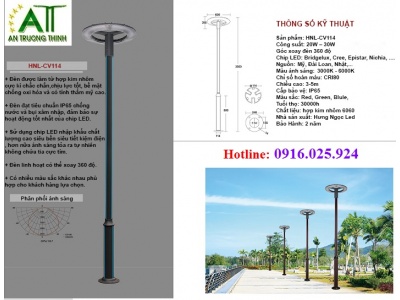 Trụ Đèn Trang Trí Sân Vườn Đèn Led