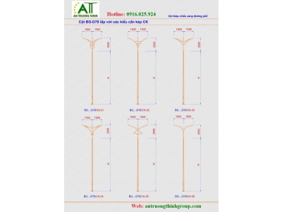 Các Mẫu Cột Đèn Đường Phố Mới Nhất