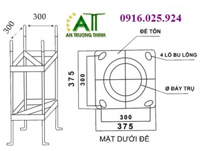 Cung Cấp Bulong Khung Móng Cột Đèn