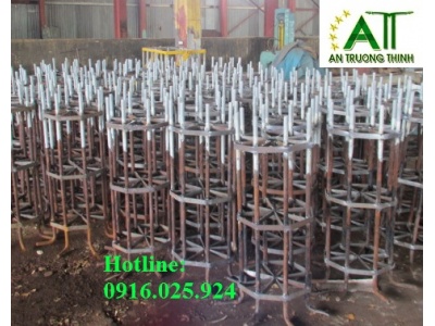 Sản Xuất BuLong Khung Móng Cột Đèn Mạ Kẽm