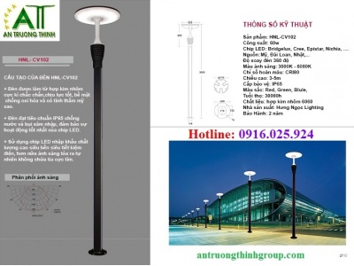 Cột Đèn Trang Trí Công Viên Đèn Led
