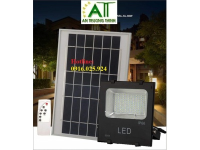 Đèn Pha Led Năng Lượng Mặt Trời 60W