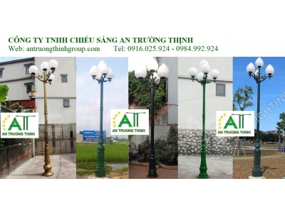 An Trường Thịnh - Cột Đèn Sân Vườn Đế Gang Chất Lượng