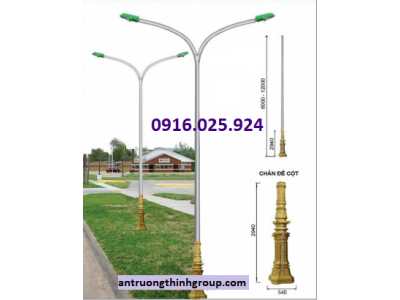Trụ Đèn Chiếu Sáng Đô Thị Lồng Đế Gang